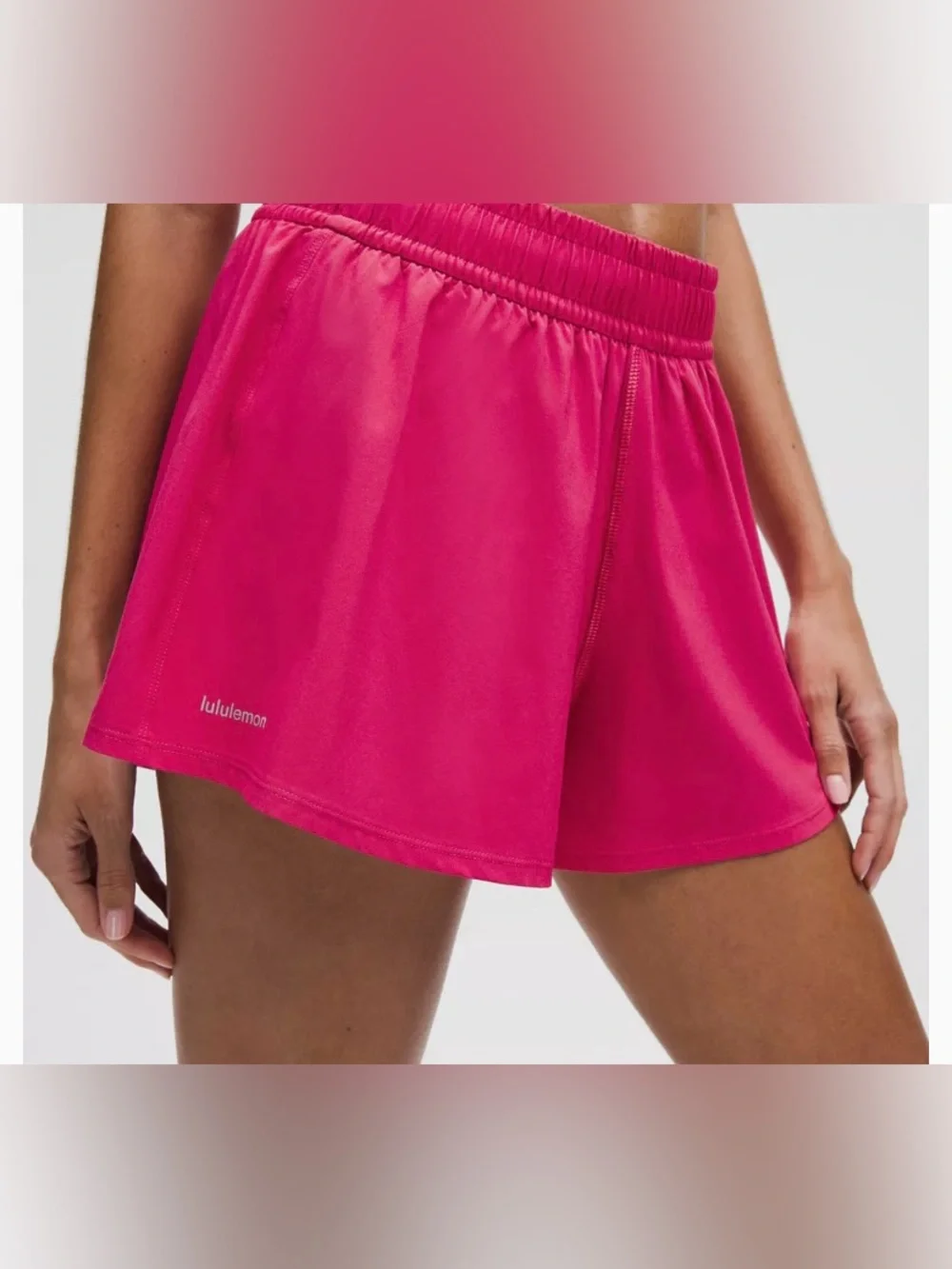 lululemon athletica Pace Crush High Rise Short 2.5” Bright Pink